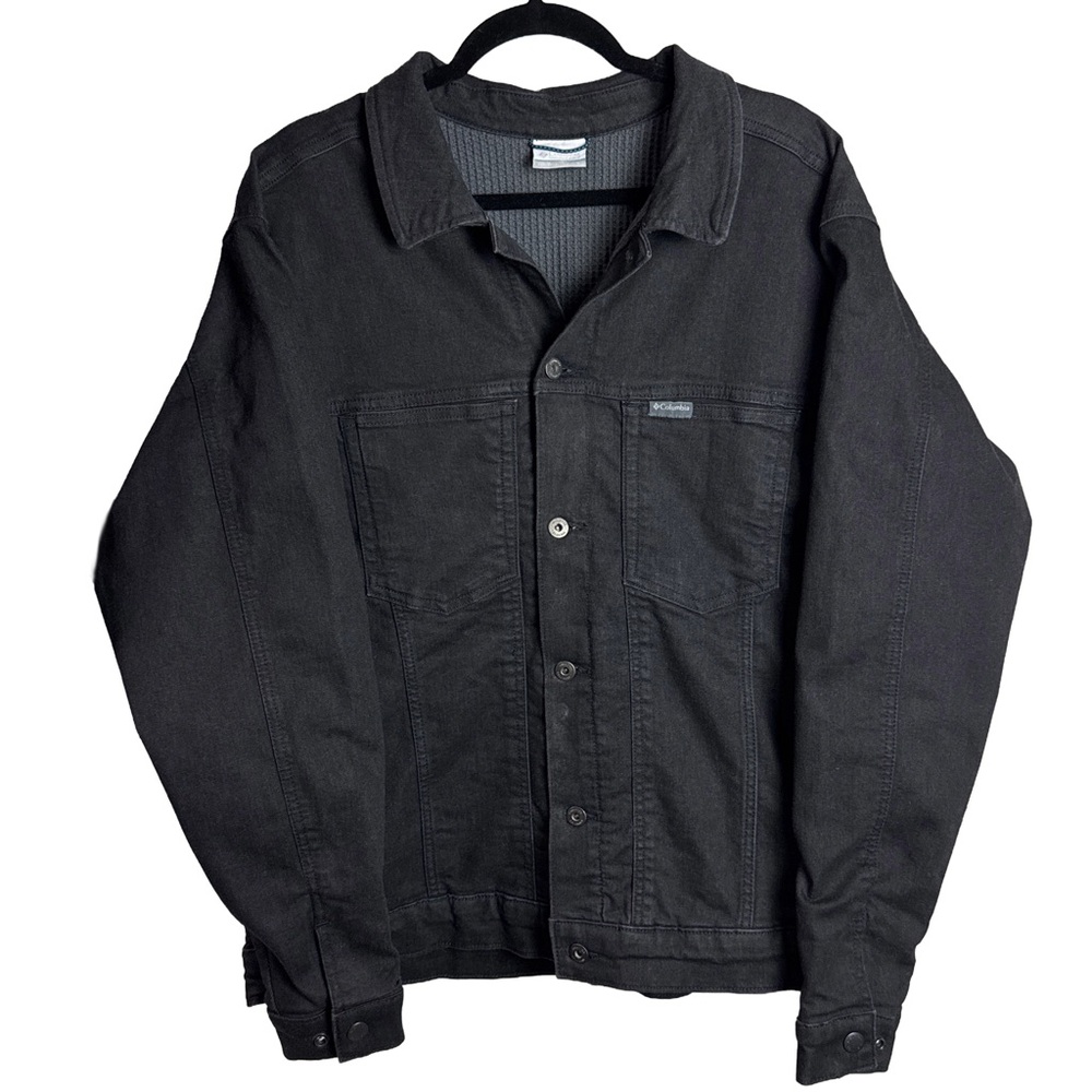 Columbia Black Canvas Utility Jacket Thermal Lined – Size L